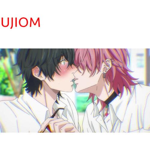 UJIOM Yarichin Club Japanese Anime Decor Poster Decals Bathroom Kitchen Bedroom Accessories Vinyl Wall Stickers Wallpaper