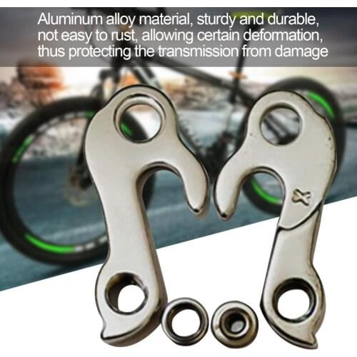 Universal MTB Road Bike Derailleur Hanger Rust-proof Aluminum Alloy Bicycle Rear Derailleur Hanger Frame Gear Tail Hook