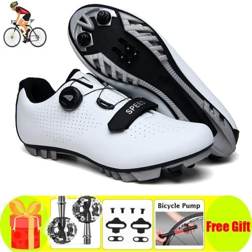 Cycling Shoes Men Sneakers Mountain Bike Sapatilha Ciclismo Mtb 2021 Self-Locking Reflective Breathable Rubber Bicycle Bicicleta