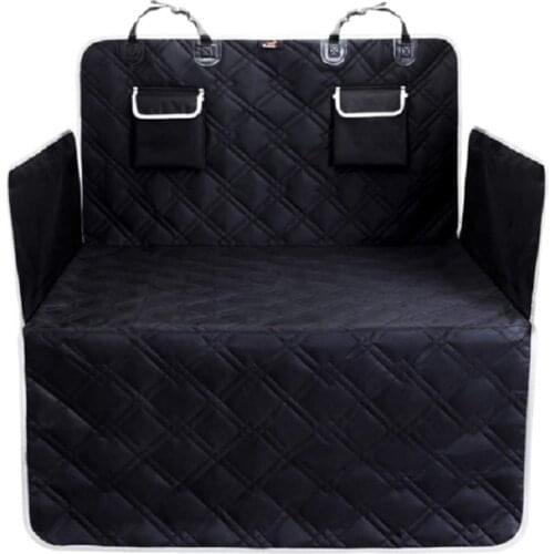 Waterproof Rear Back Mat Hammock Cushion Protector Novelty Dog Car Seats Cover with 2 Pocket Pet Carrier Traval Size