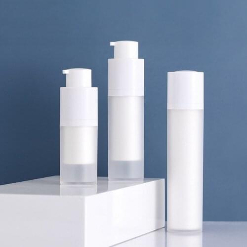 1pc15ml 30ml 50ml Rotating Airless Bottle Frosting Lotion Essence Cosmetic Container Portable Skin Care Products Bottling