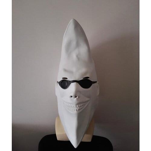 Moon Man Mask Funny Moon Head Halloween Carnival Cosplay Latex Rubber Cartoon Mask