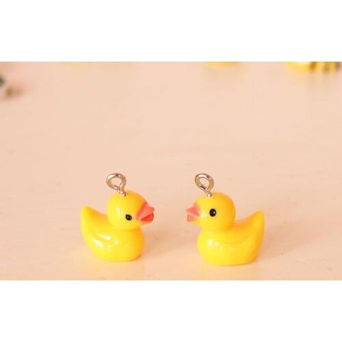 Yellow Duck With Hook Charms For Slime DIY Polymer Filler Addition Slime Accessories Toys Lizun Modeling Clay Kit For Children