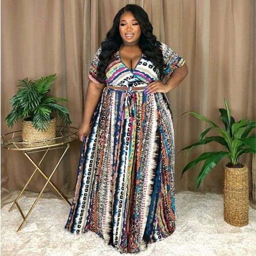 African Dresses For Women 5XL 4XL Plus Size 2021 Africa Clothes Dress Print Dashiki Ladies Clothing Africa Office Lady Dress