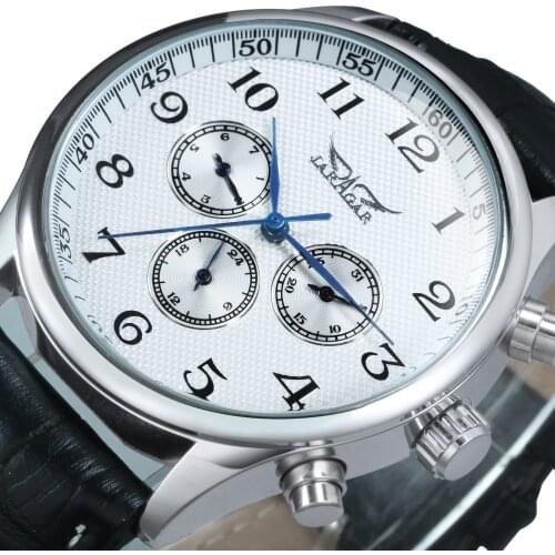 Automatic Mechanical Watch Men Watches 2020 Luxury Top Brand Designer Hot 3 Sub Dials Arabic Number Relogio Automatico Masculino