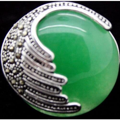 Free Shipping fancy nice Green 925 Sterling A Ring Size 7/8/9/10