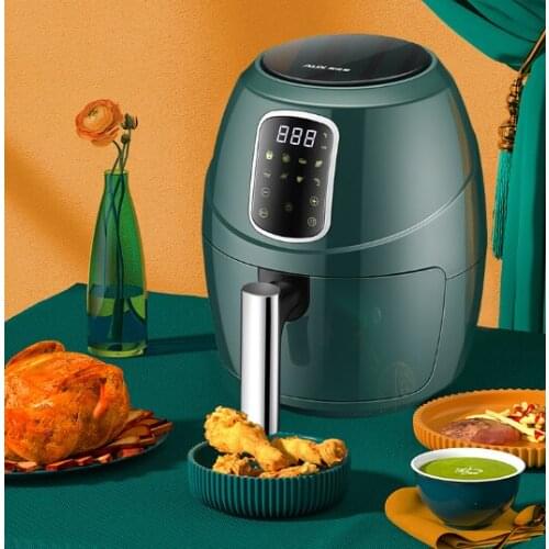 Intelligent timing fast large capacity home non - stick filter basket oil - free low fat oven fryer J06