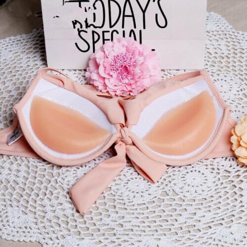Breathable Silicone Bra Insert Breast Enhancer Push Up Pads Chicken Cutlets Swim Plus Size
