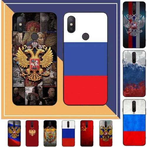 FHNBLJ russia Flag coat of arms Phone Case for RedMi note 7 8 9 6 5 4 X pro 8T 5A