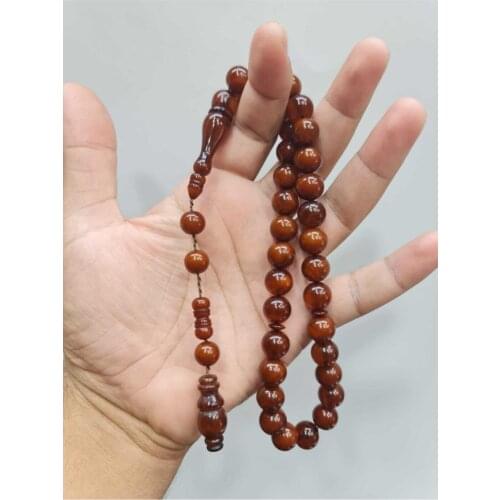 Islamic Tasbih Muslim Rosary Beads 33 Prayer Rosary For Men Bracelet For Men Accessory amber oltu amber stone Handmade Turkey