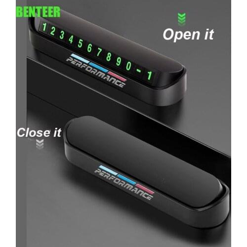 Temporary Car Parking Card car interior accessories sticker for E30 E34 E36 E39 E46 E60 E61 E70 E71 E87 E90 F10 F20 F30 M3 M5