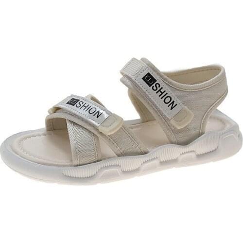 Summer New Fashion Open Toe Womens Sports Sandals Soft Comfortable Roman Sandals for Women Flat-soled Non-slip Beach Shoes