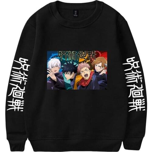 Mens Sweatshirt O-Neck Tracksuit Women Men Tracksuit Harajuku Streetwear 2021 Jujutsu Kaisen Game Clothes All-match
