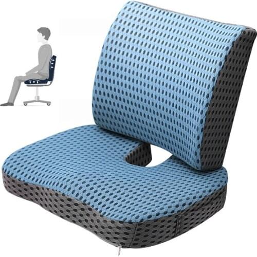 Chair pillow back cushion lumbar support cushion Slow Rebound Memory Cotton Car Seat Office Chair U-shaped Hip Cushion