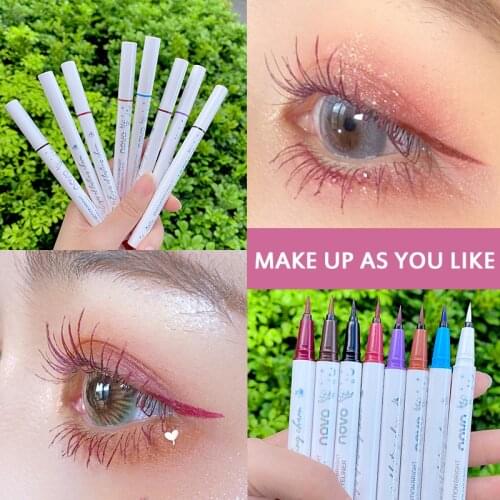 8 Color Eyeliner Liquid Eye Waterproof Long Lasting 24h Sexy Charming Eye Liner Pen Female Eye Make Up Cosmetics Maquiagem