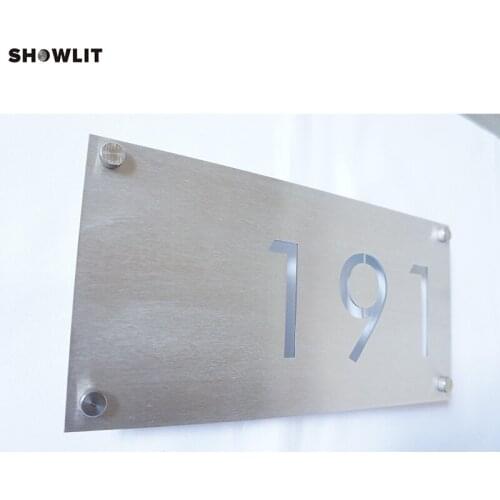 Rectangular Address Plaque 6*12 for three numbers