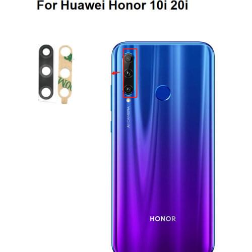 2/PCS New For Huawei Honor 10i Back Camera Glass Lens Rear Camera Glass With Adhesive Sticker Glue