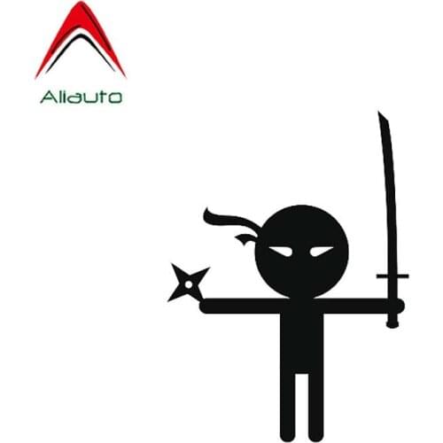 Aliauto Funny Soldier Car Sticker Little Cute Ninja Figure Samurai Killer Decoration Reflective Creative Decal PVC,11cm*8cm