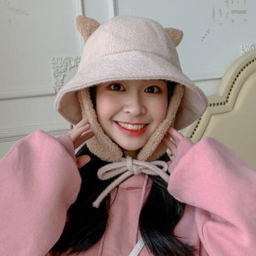 Winter riding hat windproof and warm ski running ski motorcycle riding women mountain bike bicycle riding ear protection removab