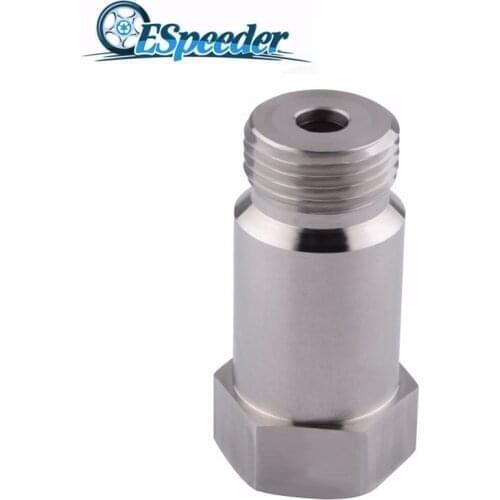 Evil energy Stainless Steel 45mm O2 Oxygen Sensor Extender Extension Spacer M18x1.5 O2 Bung HHO Extension Adapter