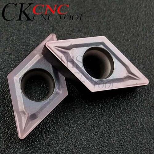10pcs DCMT070204 VP15TF DCMT21.51 Turning Tool carbide insert CNC Tools DCMT 070204 lathe tools blade for Stainless steel
