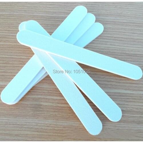 10 pcs/lot professional white nail file for salon use nail emery board manicure tool 100/240