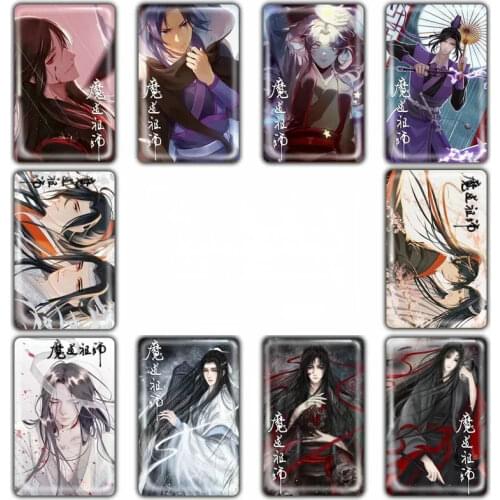 10pcs MO DAO ZU SHI Card Sticker Smooth Surface DIY Decoration Bus ID Anime Stickers