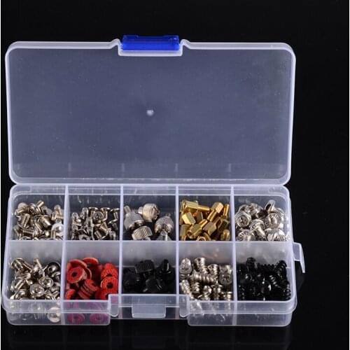 228Pcs Computer Screw Standoffs Set Assortment Kit Hard Disk Optional Drive Computer Case Motherboard Fan Tool with Case