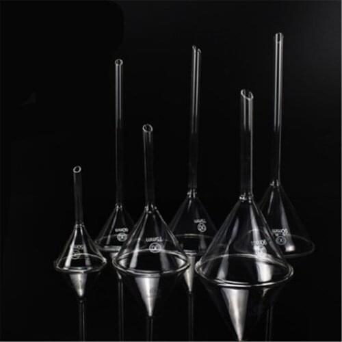 40-150mmMiniature Lab Glass Funnel Borosilicate Glassware Triangle Funnel
