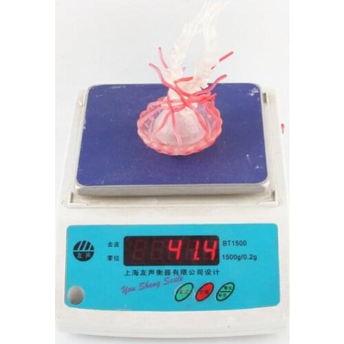 5’’ Realistic Decor Washable Toy Soft Plastic Model for Collections Handmade Colorful Jellyfish Toy Dollhouse Decoration 69HE