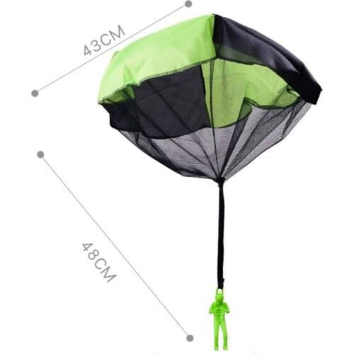 5x Colorful Hand Throw Parachute Toys Outdoor Beach Toy Gift for Boys Girls