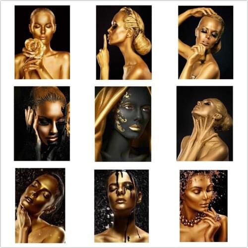 5d Diy Diamond Painting Woman African Full Square/Round Mosaic Embroidery Portrait Cross Stitch Home Decor Diamond Art