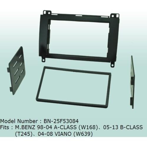 Car Fascias Audio Panel Frame Dash Kit For A Class W168 1998 ~ 2004 B Class W245 2005~2012 Viano W639 2004~ 2009