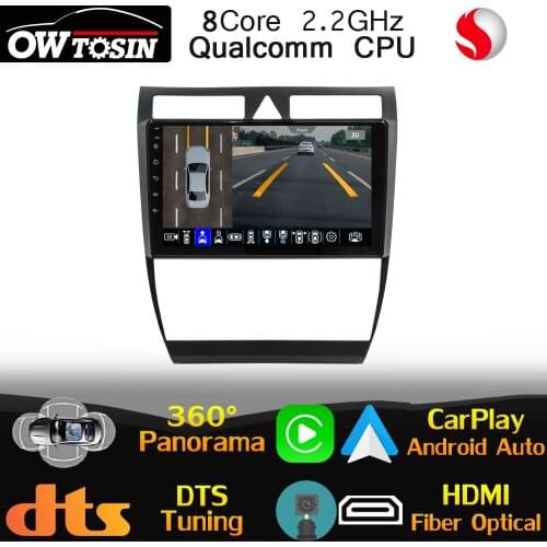 8Core For Audi A6 S6 RS6 Allroad 1997-2004 Android Car Multimedia Player 360 Panoramic Head Unit Stereo 4G LTE WiFi CarPlay Auto