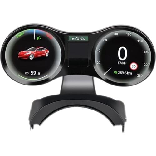 Car LCD Instrument Cluster Retrofit Multimedia Digital Dashboard for Tesla Model 3 / Model Y Head-up Display Panel Gauges