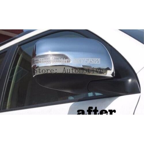 Side mirror cover rearview mirror cover fit for TOYOTA land cruiser prado FJ150 2010 2011 2012 2013 2014 2015 2016 chorme 2pcs