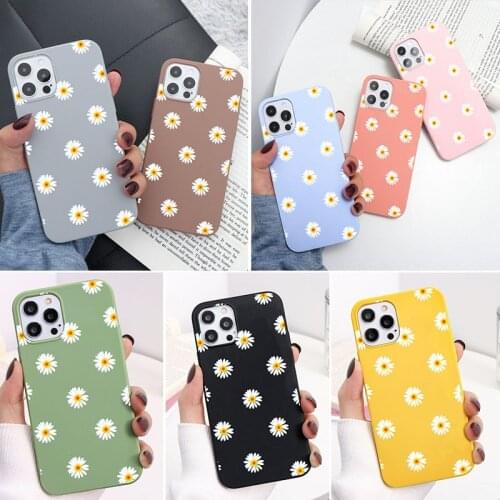 Summer Daisy Soft TPU Case For Xiaomi Mi Poco X3 Pro NFC F3 A3 Redmi Note 10 9 9S 9T 8T 8 9A 7A 7 10T Pro Lite Case Capa Cover