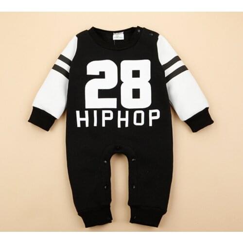 Hip Hop Unisex Baby Clothes Spring Autumn Baby Rompers Long Sleeve Cotton Jumpsuit Newborn Baby Boy Rompers Costumes For Girls