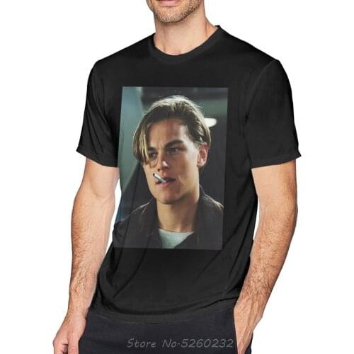 Leonardo Dicaprio T Shirt Leonardo DiCaprio T-Shirt Men Cotton Fun Tee Shirt Male Basic Printed Short Sleeve Tshirt Streetwear