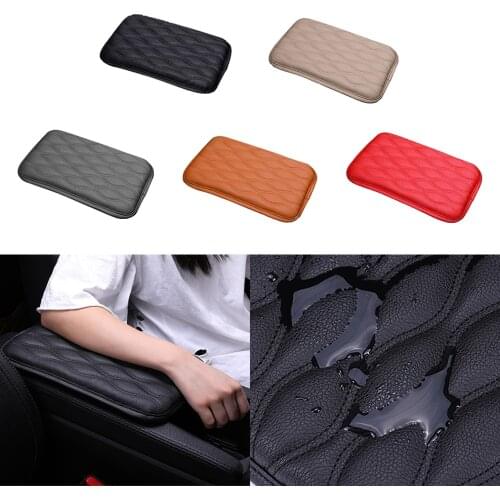 Car Pad Armrest Mat Cover Center ConsoleLeather Carpet Protector Pad Vehicle Protection Cushion Universal Car Accessories