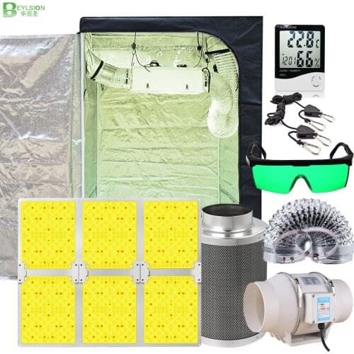 BEYLSION Quantum Board Phytolamp Grow Tent Grow Box Full Kit LED Grow Lamps Lights Parts With Fan Filter For Indoor Plants Grow