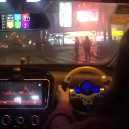 Hot Selling Simulation Steering Wheel with Light Baby Kids Musical Developing Educational Toys Birthday Gifts