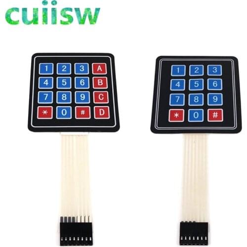 1PCS/LOT 4*4 Matrix Array/3*4 Matrix Keyboard 16 Key Membrane Switch Keypad for arduino 3X4 4X4 Matrix Keyboard