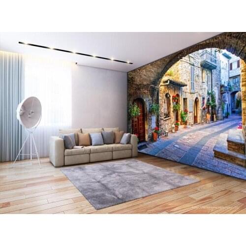 Customize wall papers home decor City wall wallpapers for living room bedroom hd 3d wallpaper