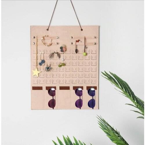 Wall felt organizer Eyeglasses Stand Holder Storage Jewelry Organizer Bag Sunglasses Display Hanger Wall