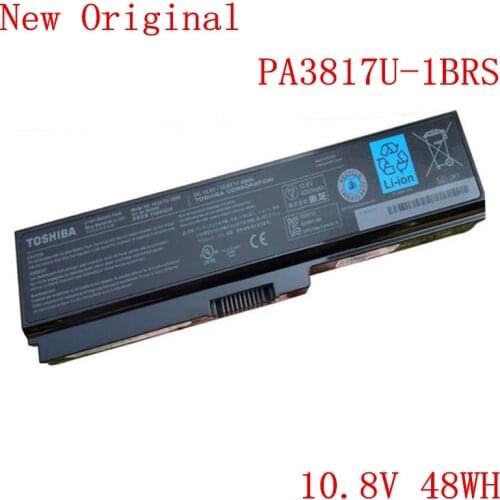 New Original Laptop replacement Li-ion Battery PA3817U-1BRS for TOSHIBA L600 L700 L630 L650 L750 C600 L730 M600 serie 10.8V 48WH