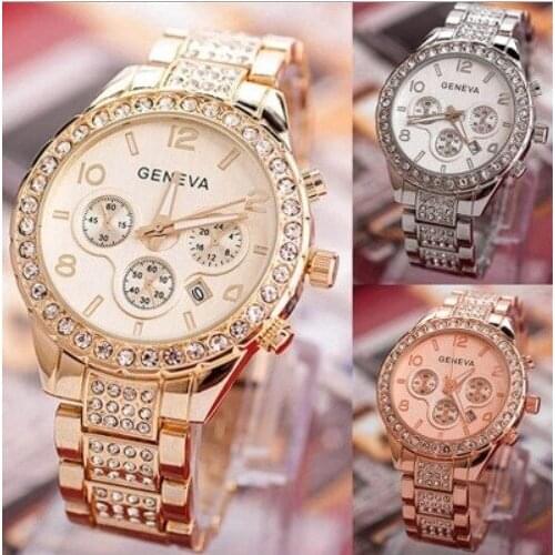 2020 new superb stainless steel watch Womens watch ladies rhinestone luxury casual quartz watch Relojes Mujer