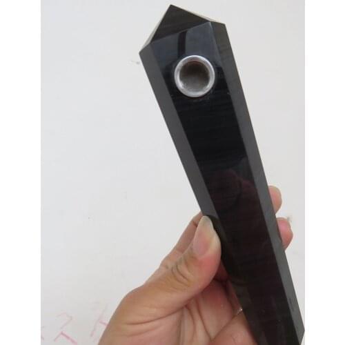 New Arrival ! 168g High Quality 100% Natural Obsidian Point ColumnCrystal Smoking Pipe Cigarette Holder Reiki Healing Treatment