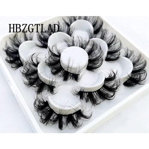 3D Mink Eyelashes False Eyelashes Crisscross Natural Fake lashes Wispy Fluffy Long 25mm Makeup Lashes Extension Eyelash Beauty