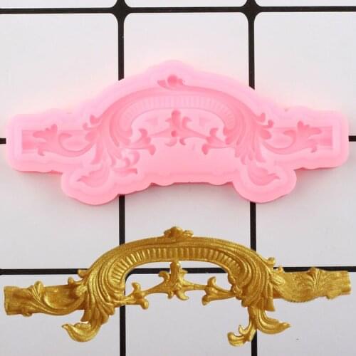 Relief Cake Border Fondant Mould Cupcake Topper Silicone Mold Cake Decorating Tools DIY Party Candy Polymer Clay Chocolate Molds